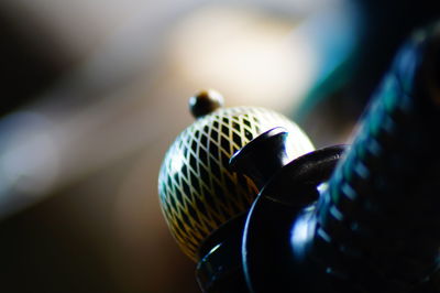 Close-up of bicycle bell