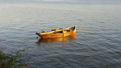 Boats in sea