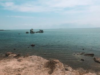 Scenic view of sea against sky