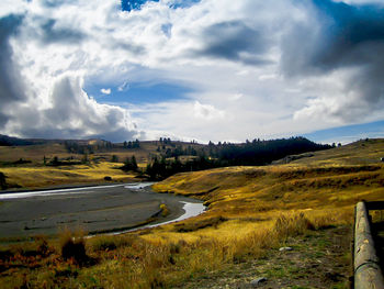 Scenic view of landscape against sky