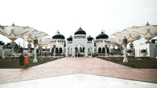 View of historic building against clear sky