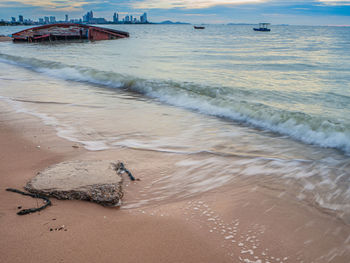 Scenic view of beach