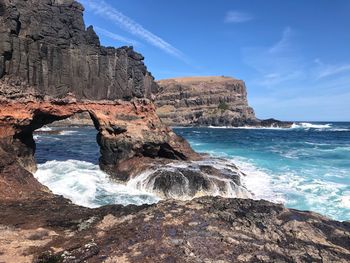 Scenic view of sea against sky