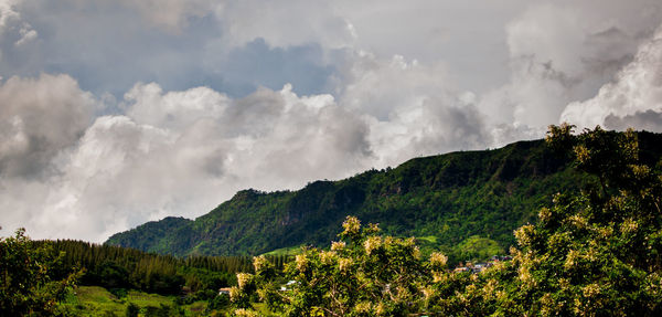 Panoramic view of landscape against sky