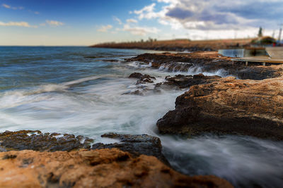 Scenic view of sea against sky