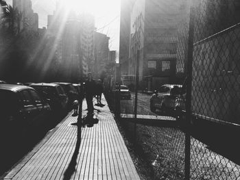 People walking in city