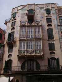 Low angle view of building against sky