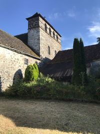 Low angle view of historic building against sky