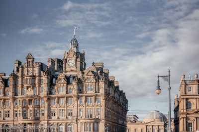 Low angle view of historic building against sky