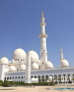 Low angle view of building against clear sky