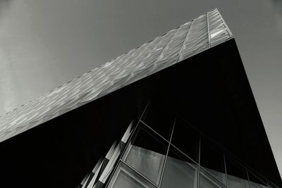 Low angle view of modern building against sky