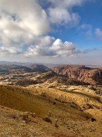 Aerial view of landscape against sky