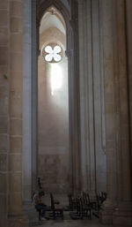 View of cross in temple