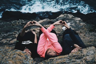 Low section of man on ground