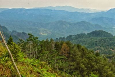 Scenic view of mountains