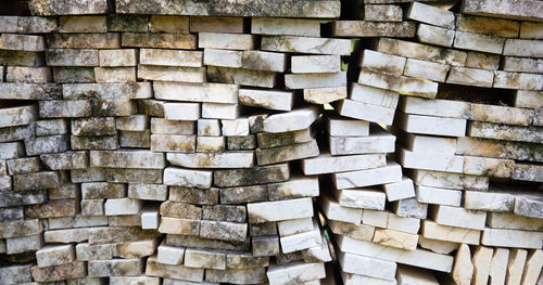 Full frame shot of stone stack