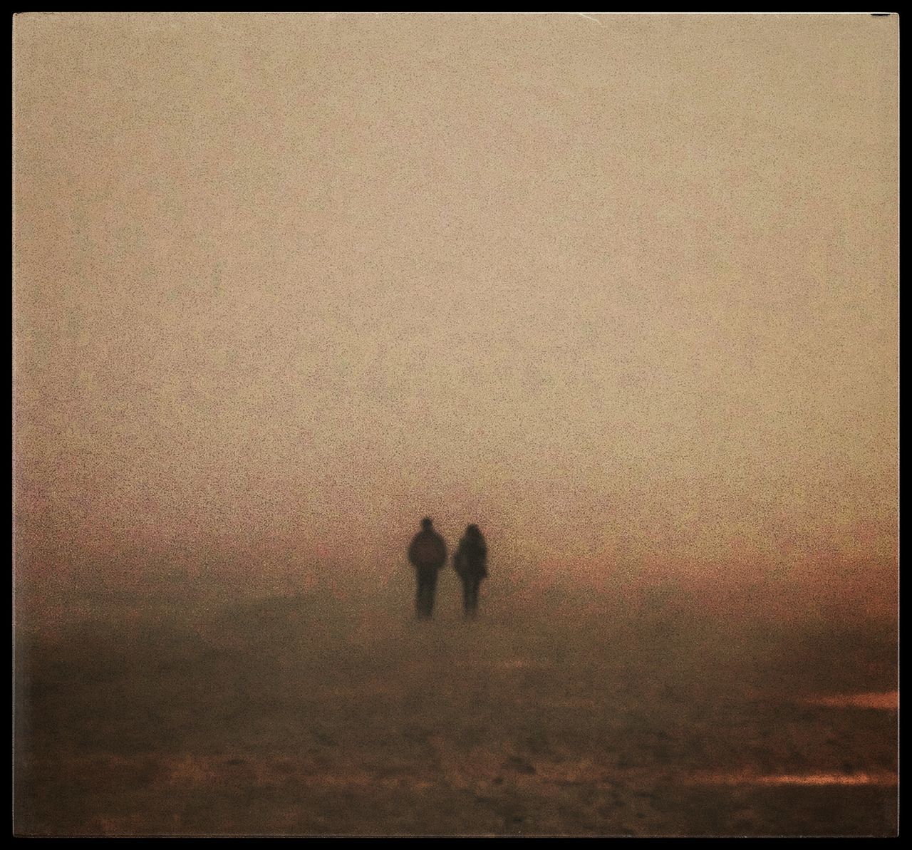 SILHOUETTE PEOPLE AGAINST SKY DURING FOGGY WEATHER