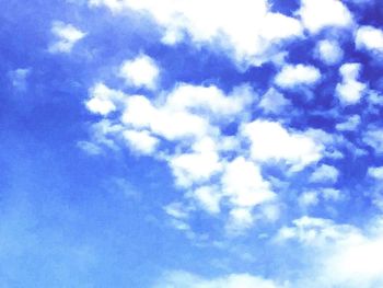 Low angle view of clouds in sky