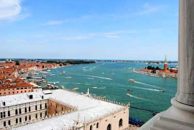 View of sea against clear sky