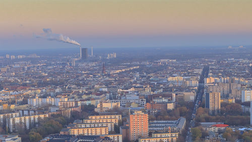 Aerial view of city