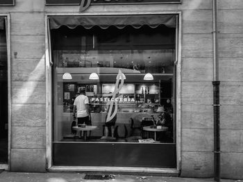 Group of people in front of store