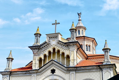 Low angle view of church against sky