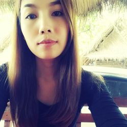 Portrait of beautiful woman