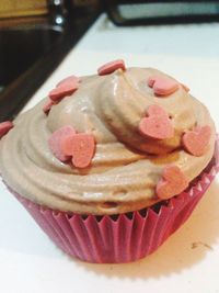 Close-up of ice cream in plate