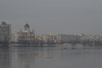 Buildings in city at waterfront