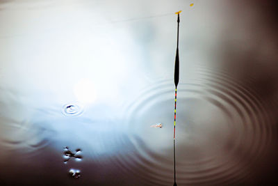Close-up of water against sky