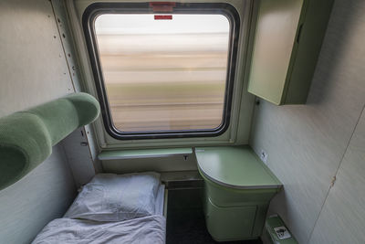 Interior of train