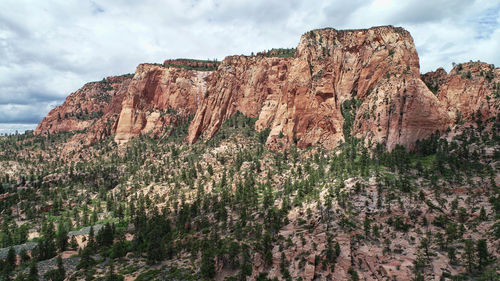 View of rock formations