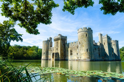 Bodaim castle in east sussex, england