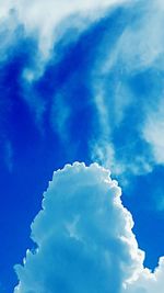 Low angle view of cloudy sky