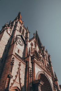 Low angle view of building against clear sky