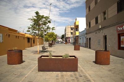 Street amidst buildings in town