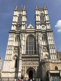 Low angle view of historical building against sky