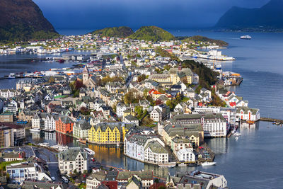 Alesund at the coast of norway