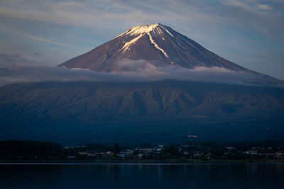 Scenic view of mountain against sky