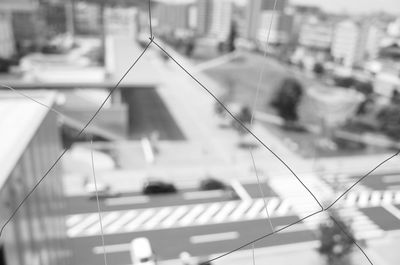 Close-up of cables against blurred background