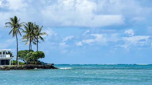 Scenic view of sea against sky