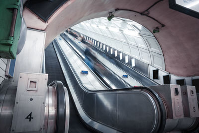 Train at railroad station