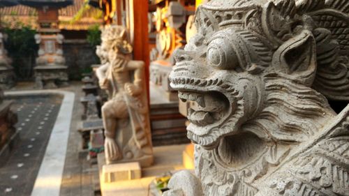 Hanoman statue in balinese temple