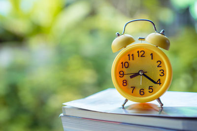 Close-up of clock