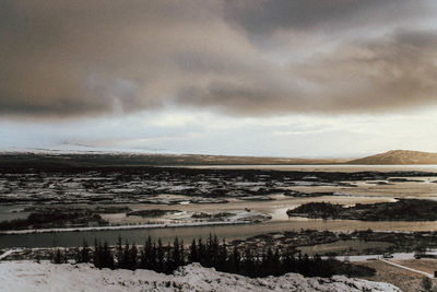 Scenic view of landscape against sky
