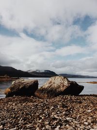 Scenic view of sea against sky