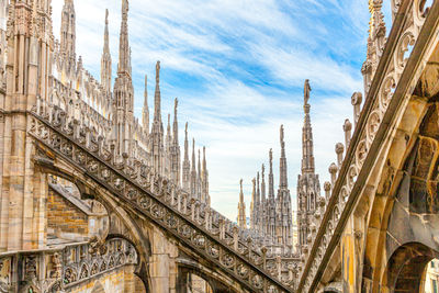 Panoramic view of cathedral and buildings against sky