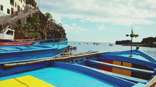Boats in sea