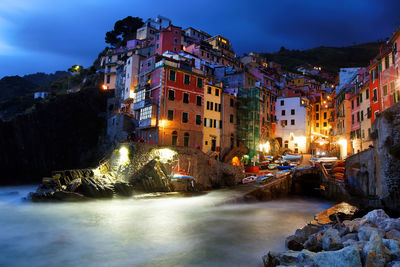 View of canal in front of buildings