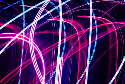 Full frame shot of light trails at night